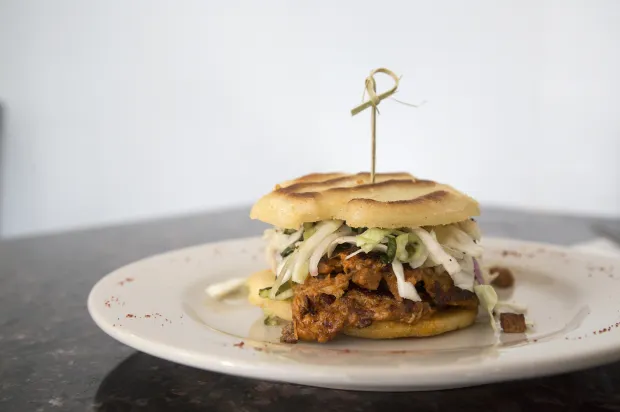 Doc Taylor’s Restaurant signature dishes Ray Ray Sandwich
Crab Cake Sandwich
Sweet Potato Pecan